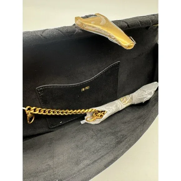 JW PEI Zaria woven suede women's clutch shoulder bag - Black - Picture 8 of 12